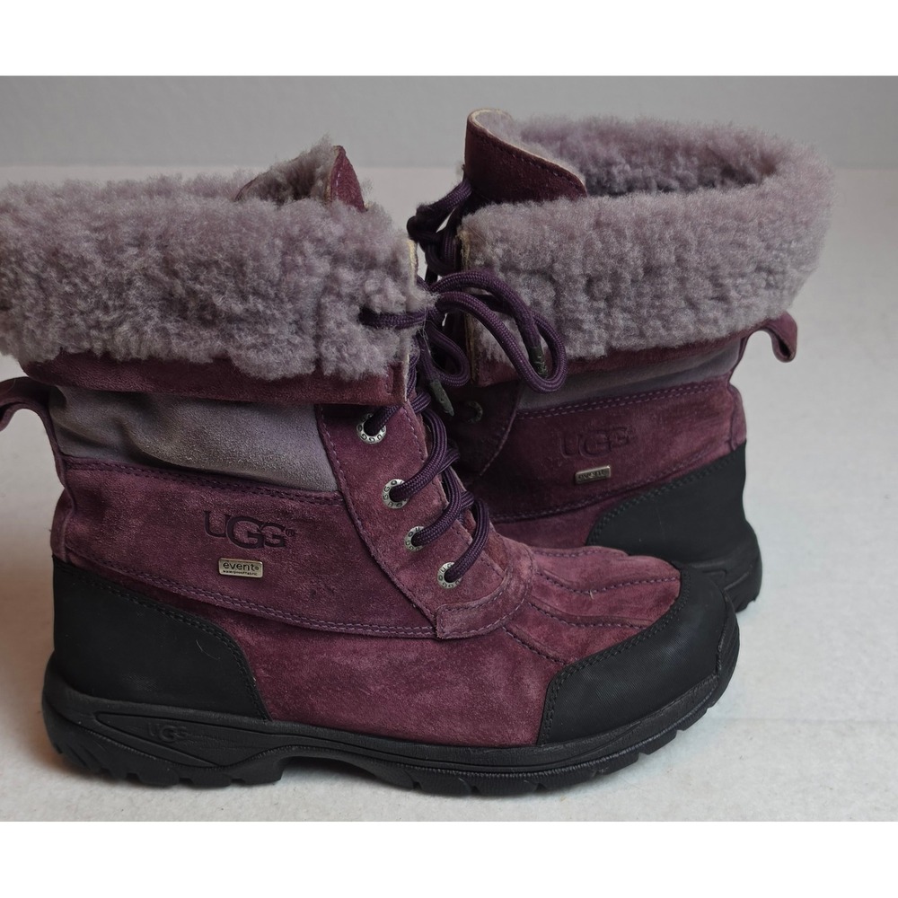 UGG Adirondack II Purple Suede Waterproof Winter Snow Boots Vibram Sole